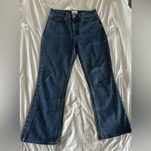 GANNI boot cut ankle blue jeans size 27